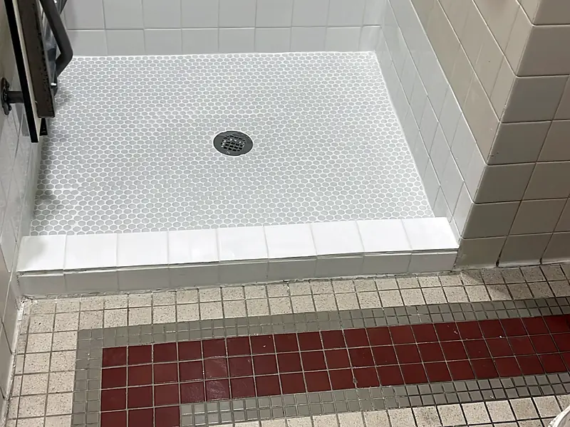 Commercial shower rebuild, after