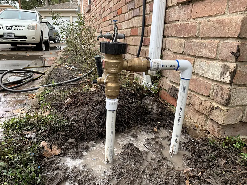 Backflow preventer, before