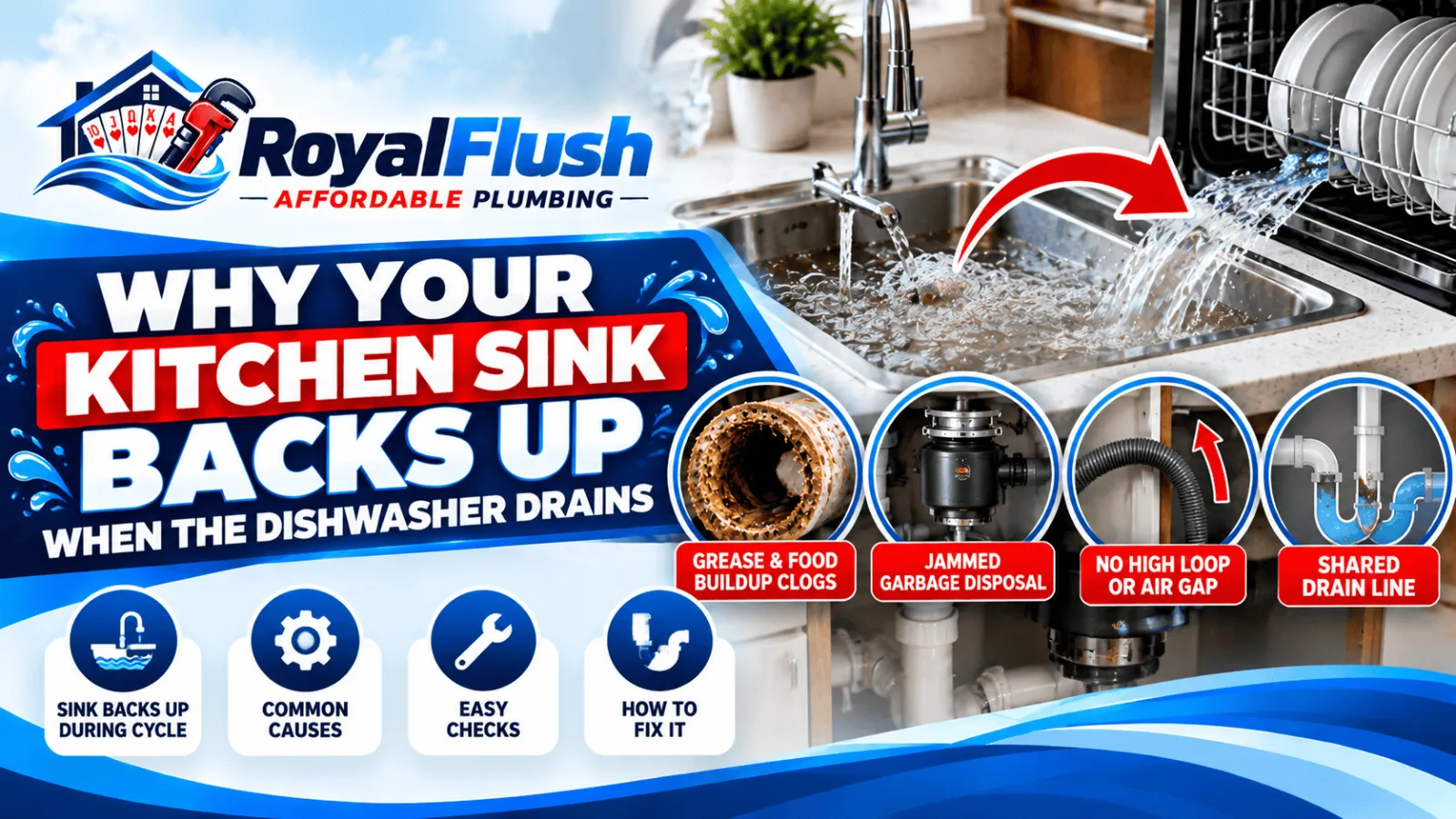 Why Your Kitchen Sink Backs Up When the Dishwasher Drains