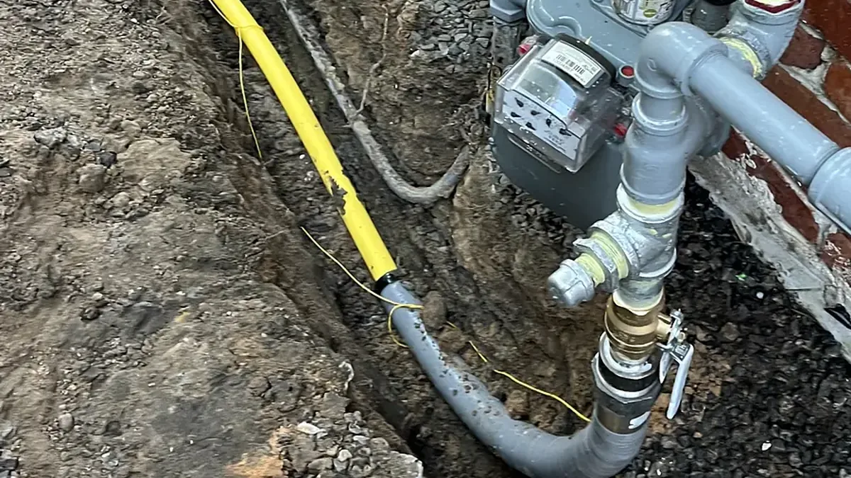 Gas Line for an Outdoor Kitchen, Grill or Fire Pit