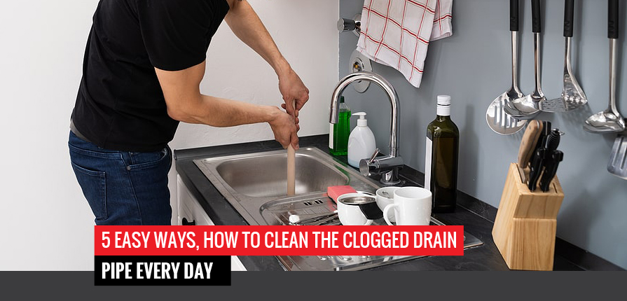 clogged drain pipe