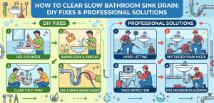 How to Clear Slow Bathroom Sink Drain DIY Fixes & Professional Solutions